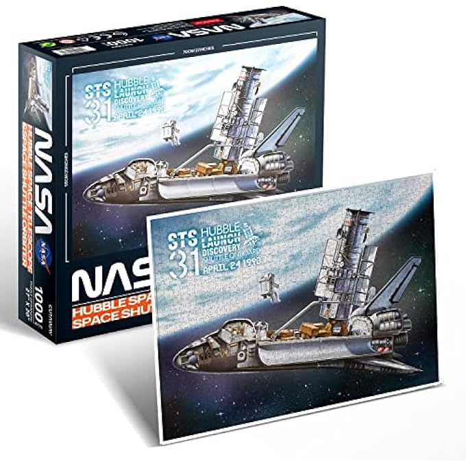 CUBIC FUN 3D PUZZLE NASA HUBBLE SPACE TELESCOPE & SPACE SHUTTLE ORBITTER 1000 PIECES, FOR 8 YEARS+ - Image 2